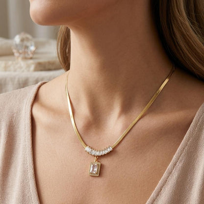 Emerald-Cut Radiance Necklace