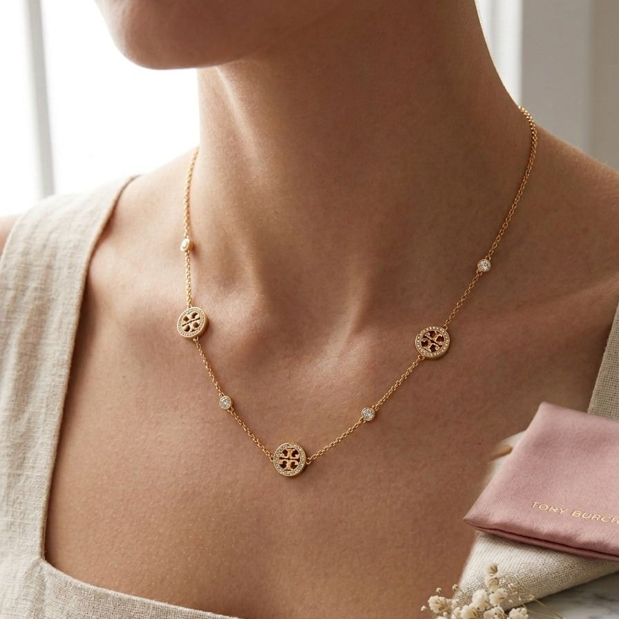 Miller Pave Long Necklace