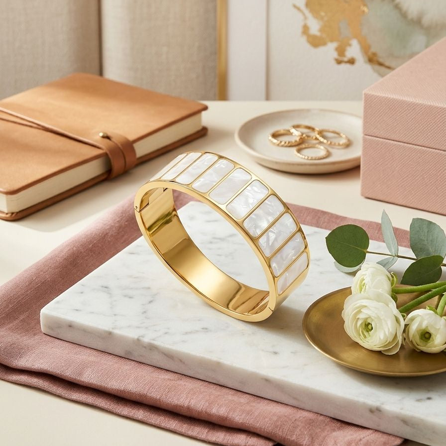 The Alabaster Mosaic Cuff