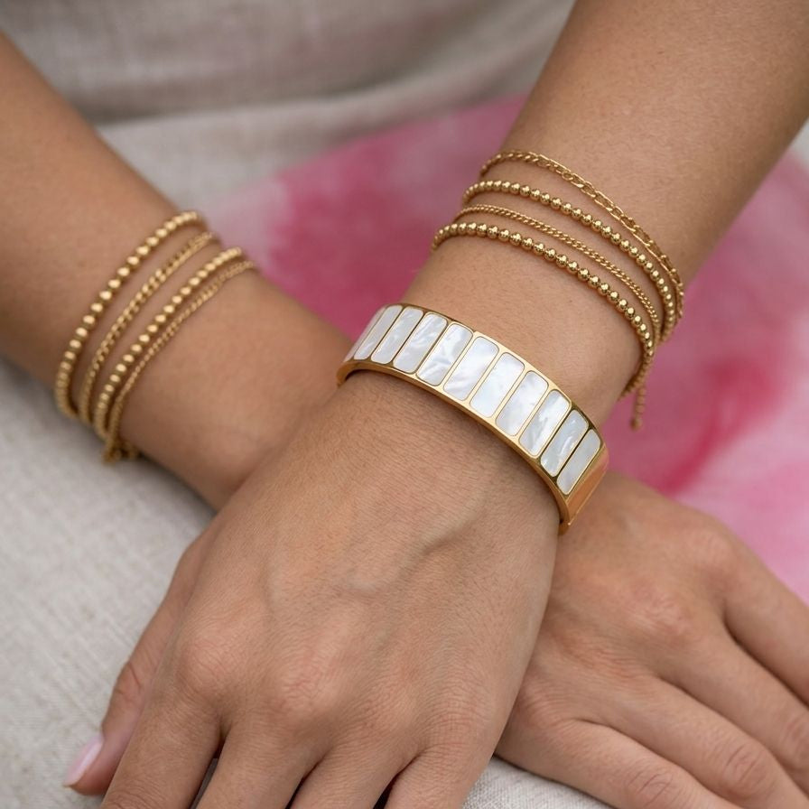 The Alabaster Mosaic Cuff