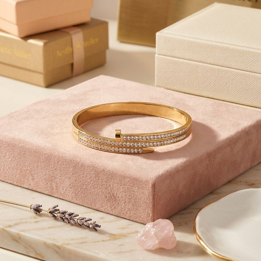 Aurelia Pave Nail Cuff
