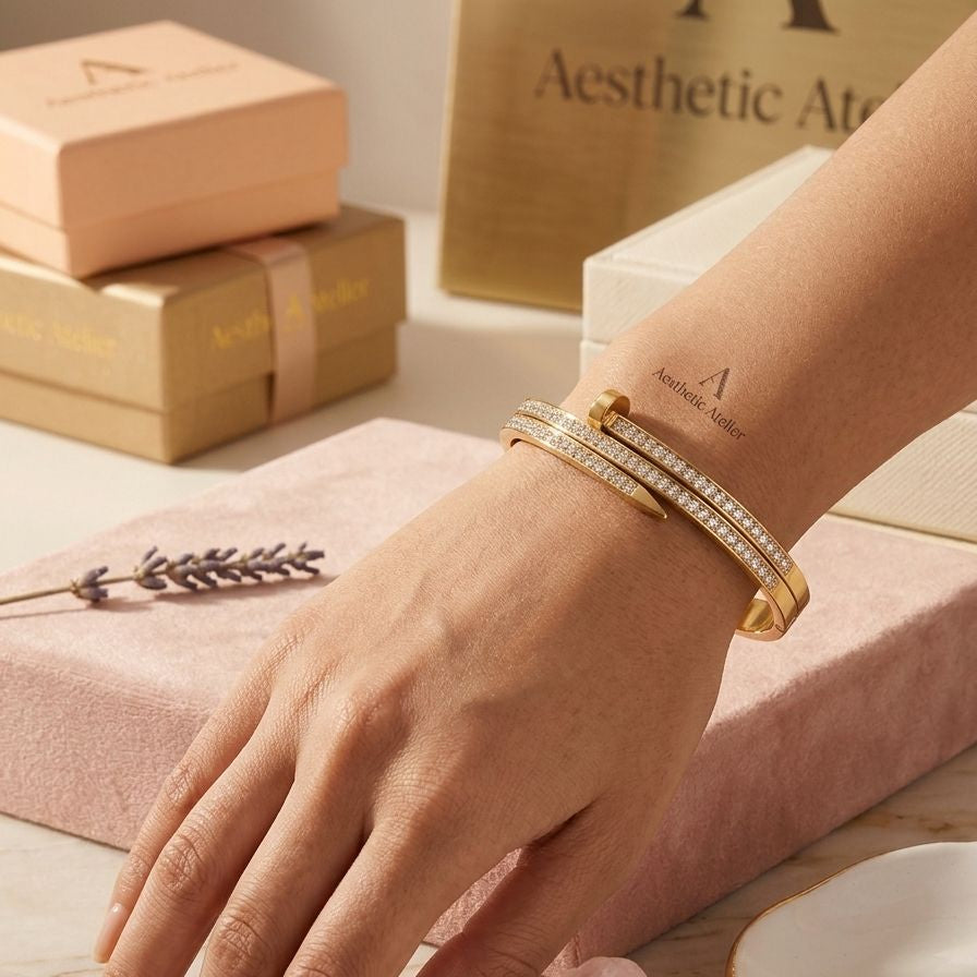 Aurelia Pave Nail Cuff