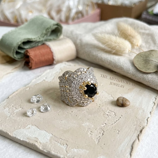 The Midnight Empress Statement Ring