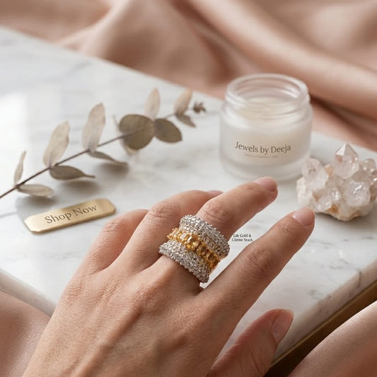 The Empress Citrine Stack Ring