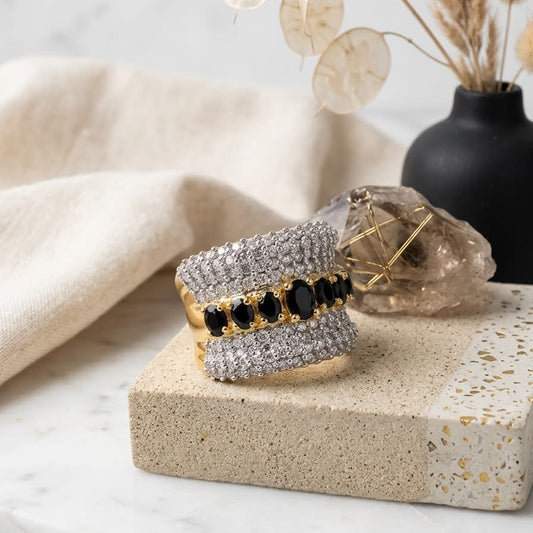 Midnight Luxe Wide Ring