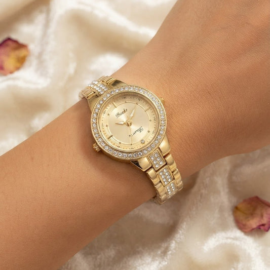Luxury Crystal Gold Watch for Women
