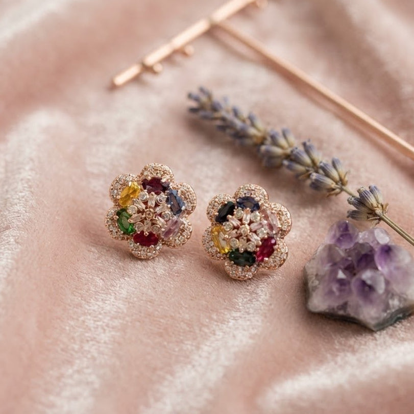 Multi-Color Floral Artificial Jewelry
